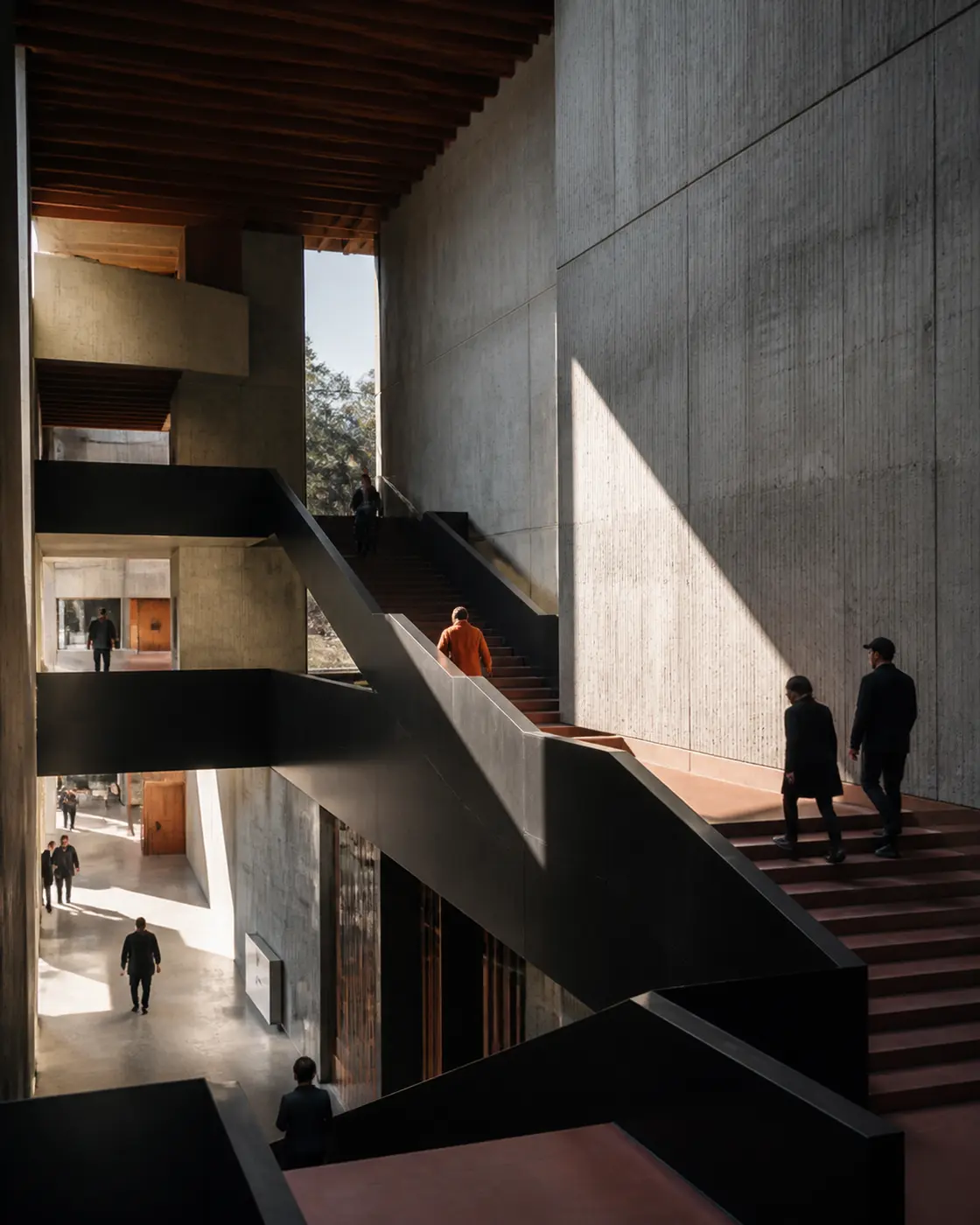Progetto architettonico contemporaneo dal forte segno grafico